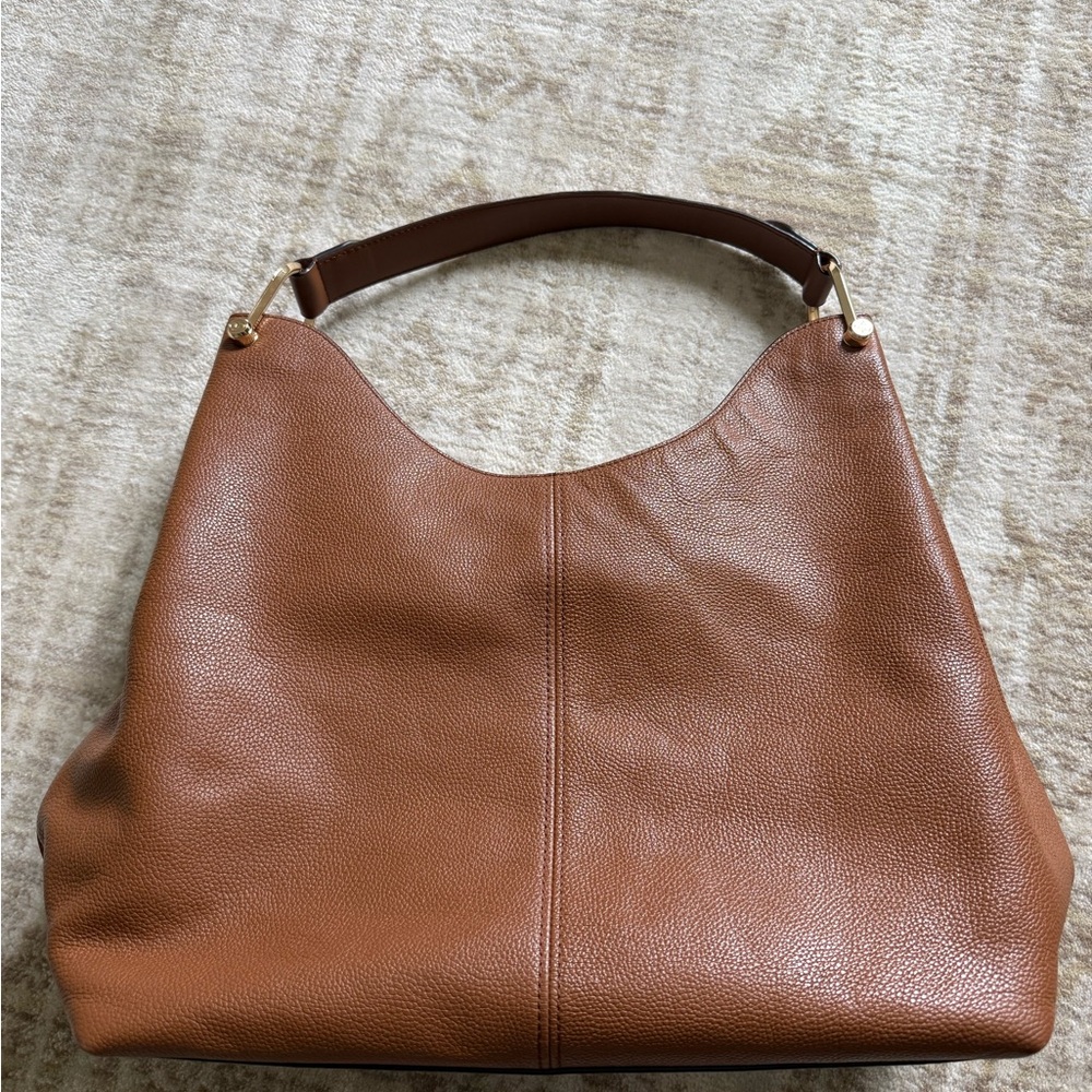 Michael Kors Tan Leather Shoulder Bag - Picture 2 of 9